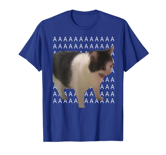 Funny Cat Shout Aaaaaaaaa Funny Cursed Internet Trendy Meme T-Shirt