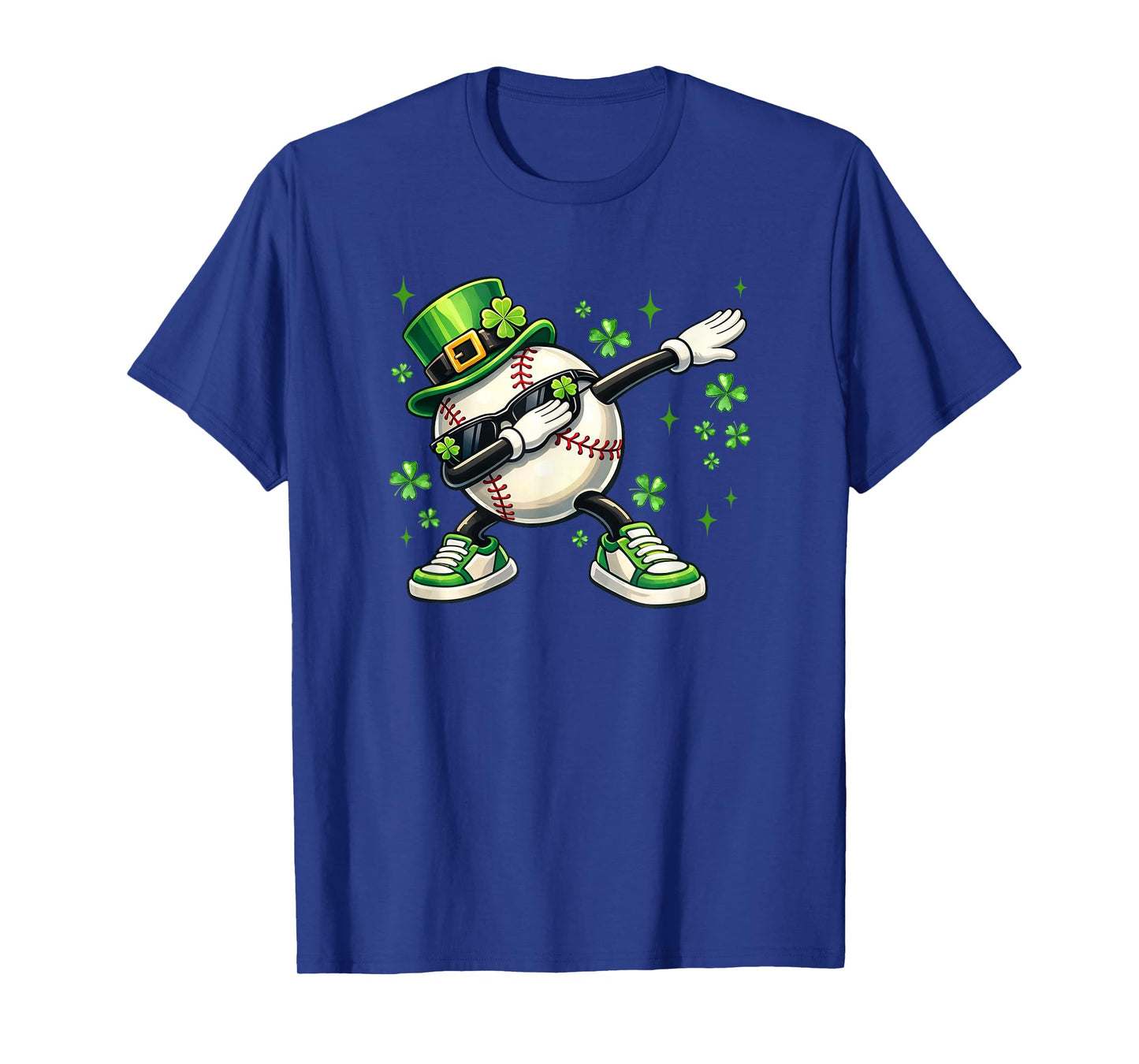 Dabbing Shamrock Baseball St Patrick's Day Kids Boy T-Shirt
