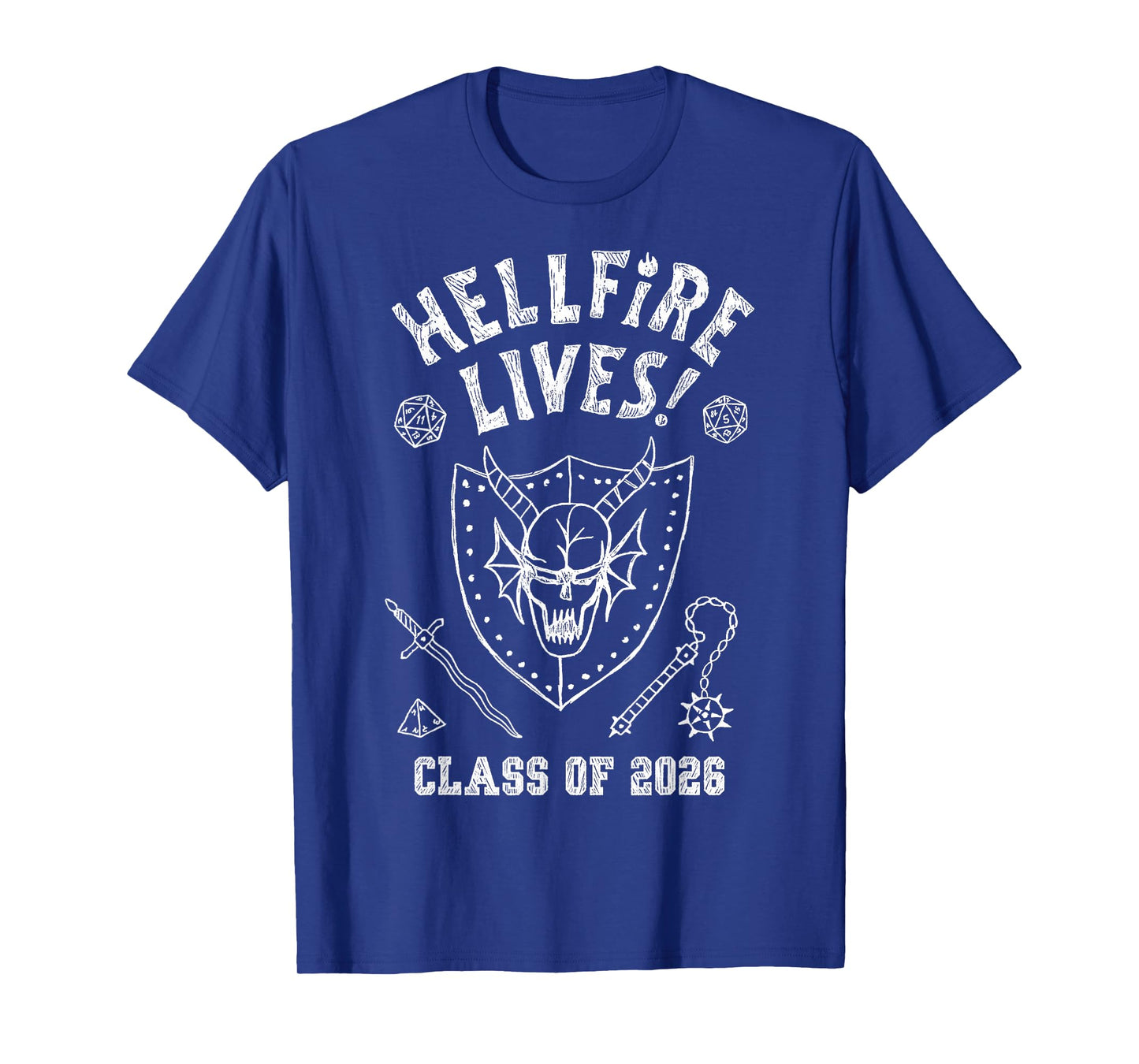 Stranger Things Hellfire Lives! Class of 2026 Graduation T-Shirt