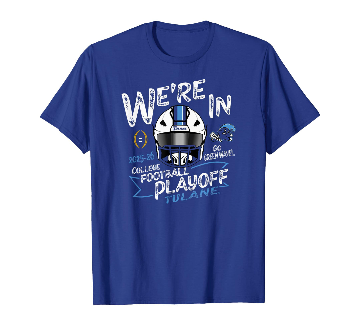 Tulane Green Wave CFP College Football Playoff 2025-26 T-Shirt