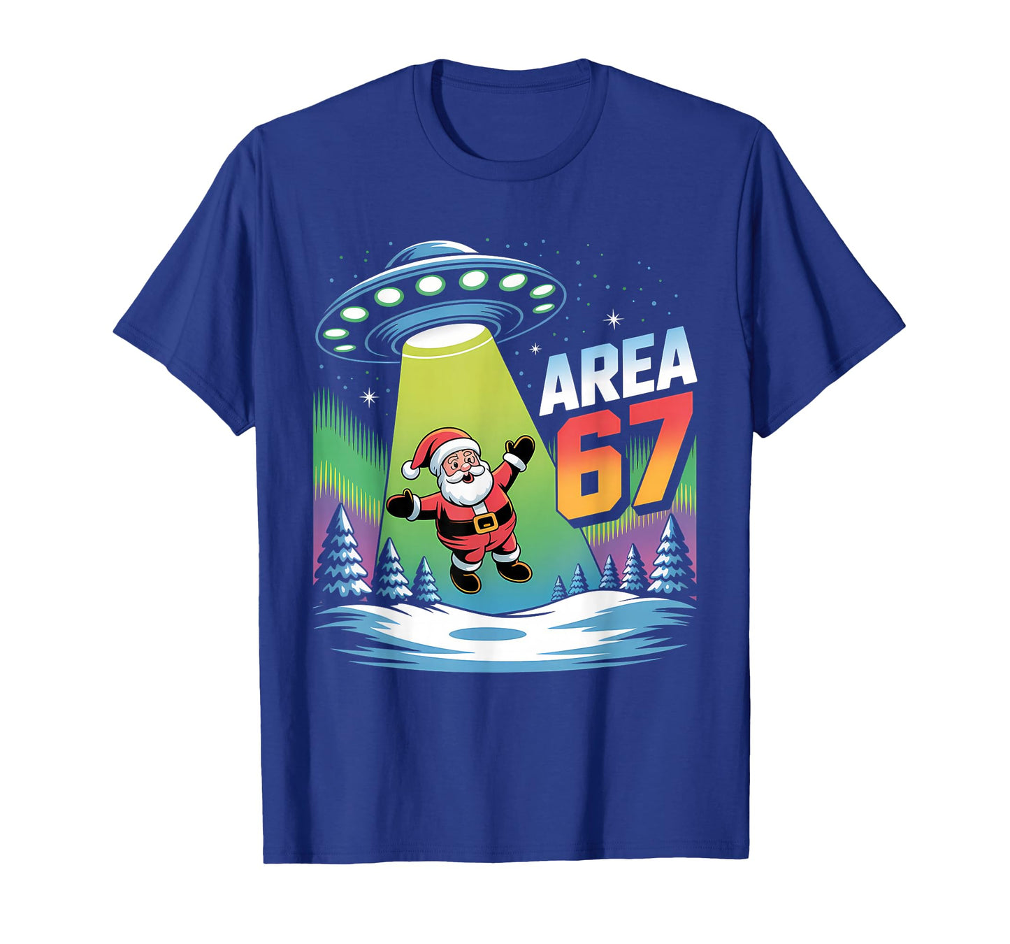 Alien Santa Christmas Meme Area 67 T-Shirt