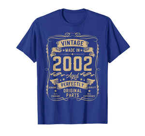 Vintage 2002 24yr 24th Birthday Gifts for Men 24 Years Old T-Shirt