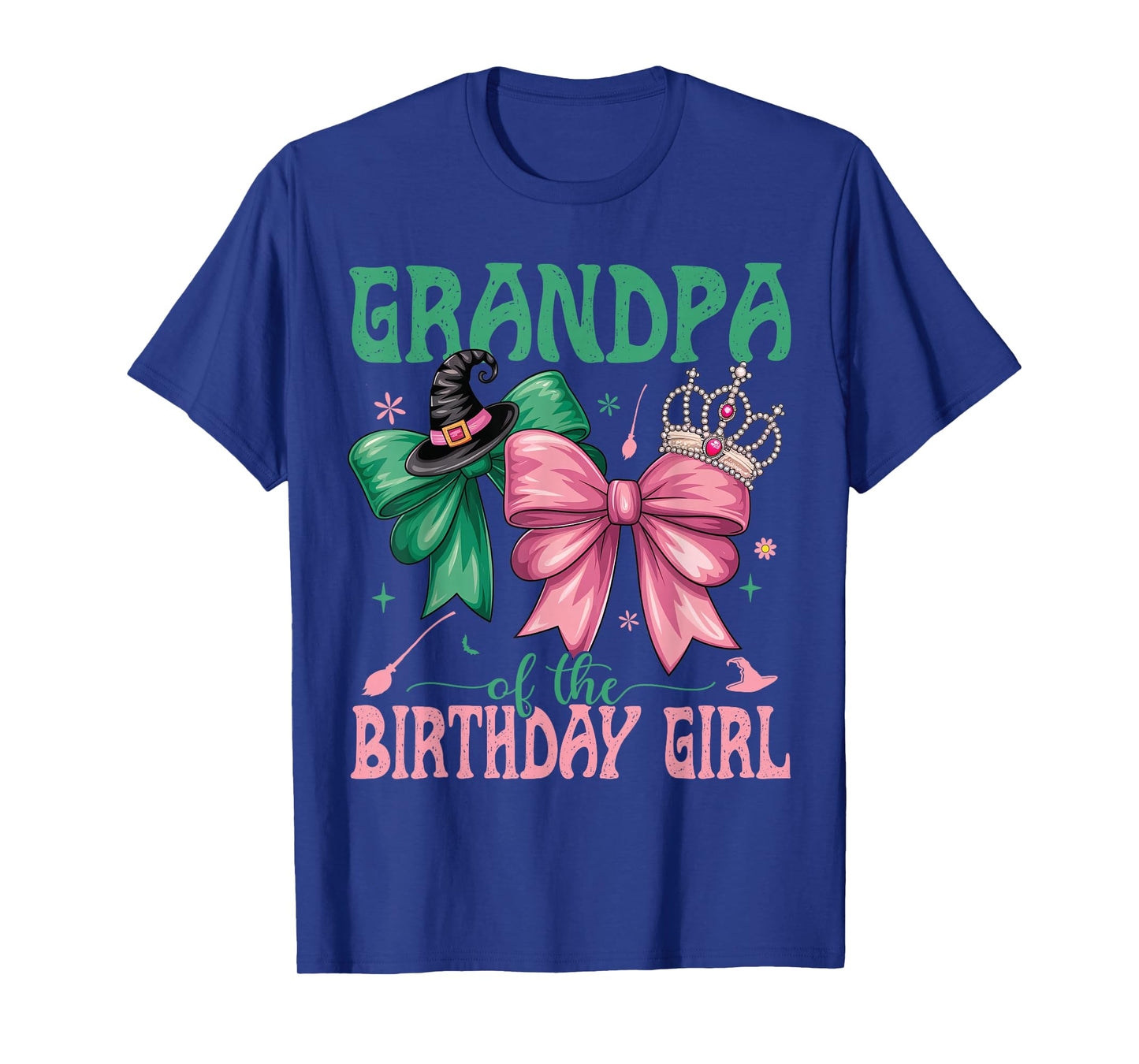 Grandpa of The Birthday Girl Matching Witch Family Bday Part T-Shirt