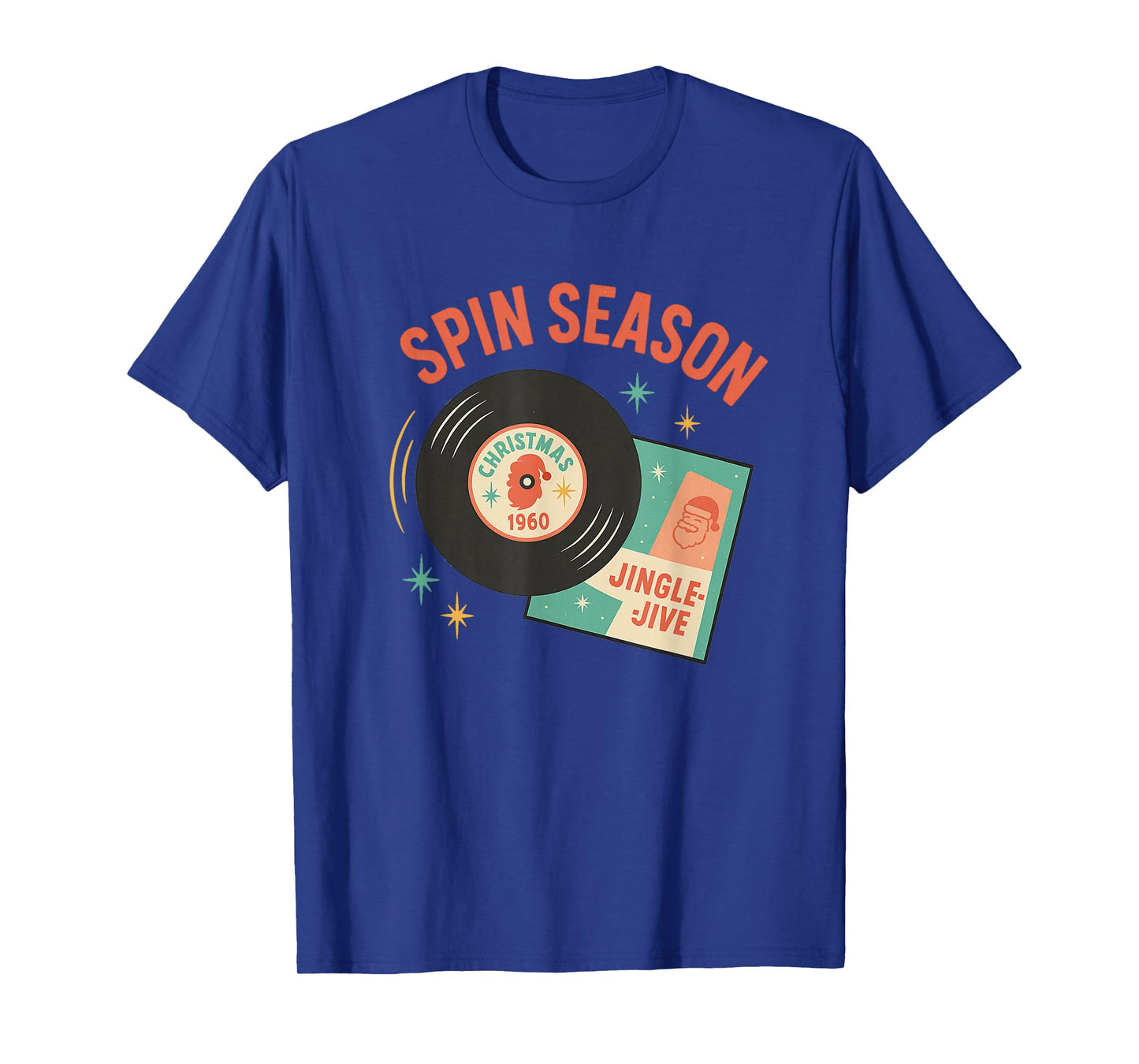 Christmas Vinyl Record Spin Season Retro Holiday T-Shirt