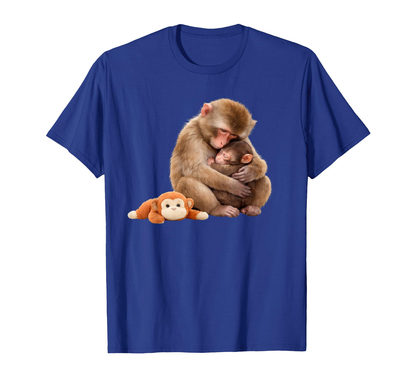 Punch The Monkey Cuddling Stuffed Animal Meme Viral Internet T-Shirt