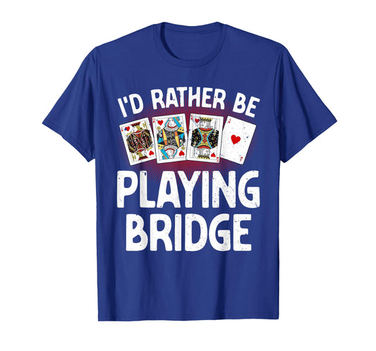 Bridge Art for Men Women Bridge Card Players Bridge Lover T-Shirt
