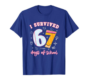 I Survived 67 Days of School Funny Meme Teacher Student T-Shirt