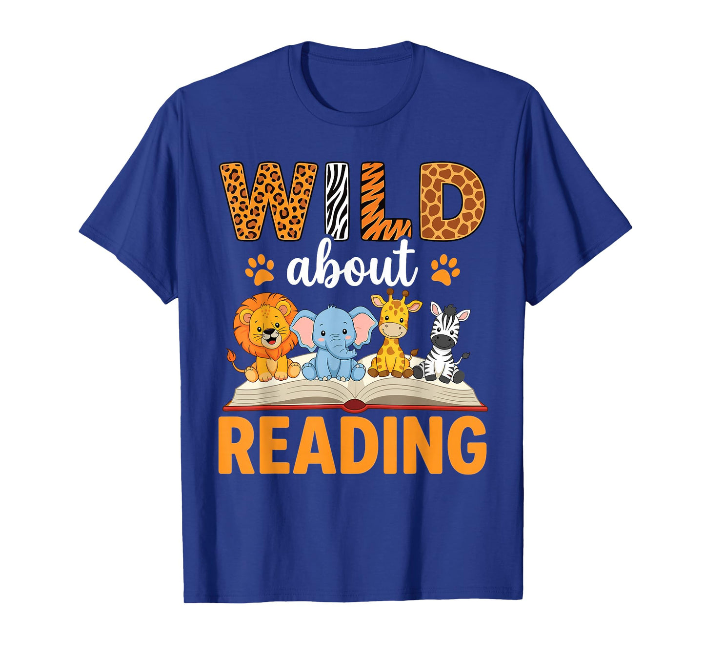 Wild About Reading Reading Books Lovers Reader Librarian T-Shirt
