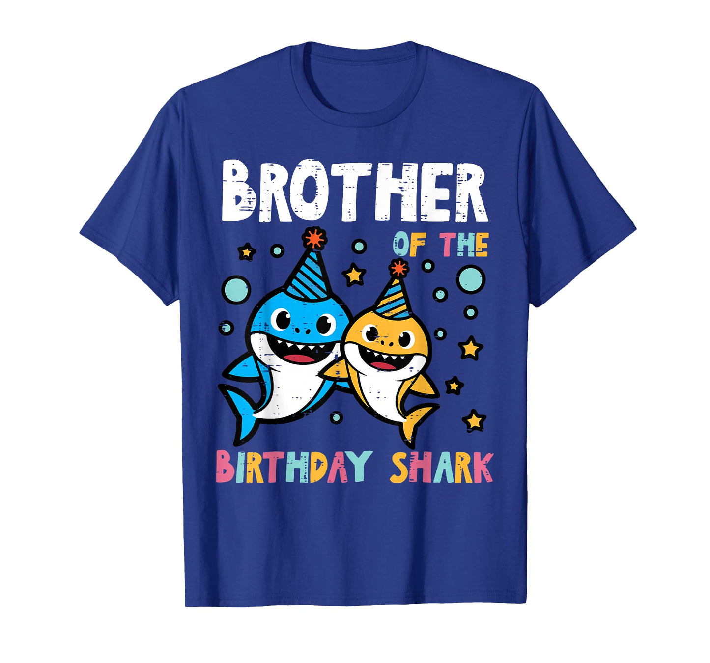 Brother of Birthday Shark Party Family Match Boys Kids Men T-Shirt