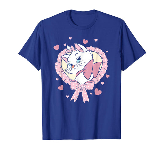 Disney The Aristocats Valentine's Day Marie Heart Frame T-Shirt