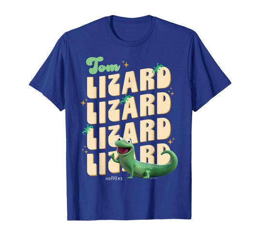 Disney Pixar Hoppers Tom Lizard Retro Text T-Shirt