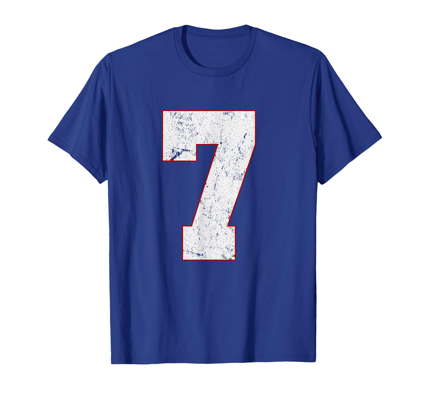 Number 7 Varsity Sports Team Jersey 7 Years Old 7th Birthday T-Shirt