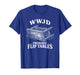 Funny Vintage Engraving Jesus WWJD Probably Flip Tables T-Shirt