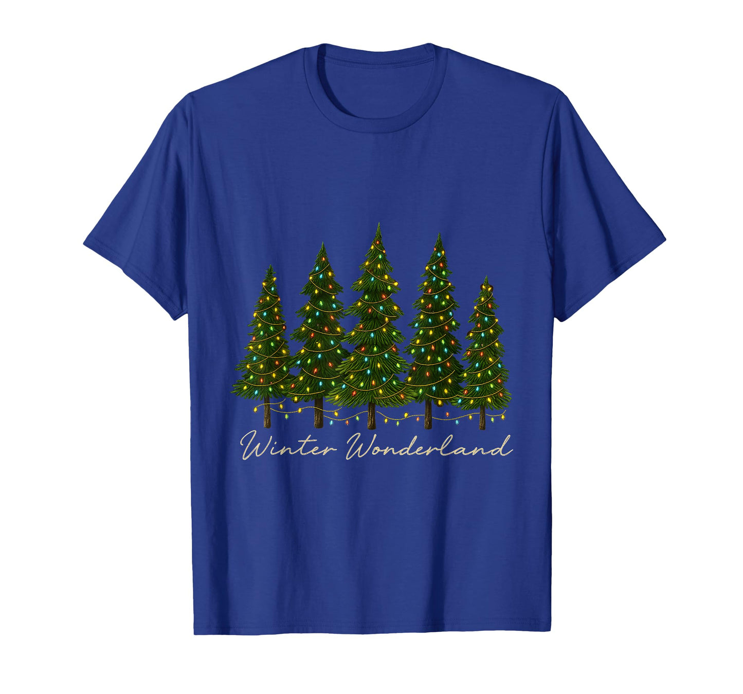 Winter Wonderland Christmas Tree Lights T-Shirt