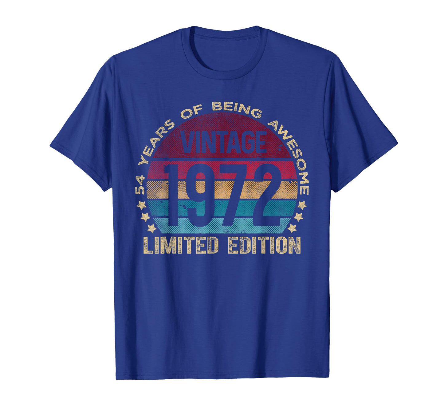 54 Year Old Gifts Vintage 1972 Limited Edition 54th Birthday T-Shirt