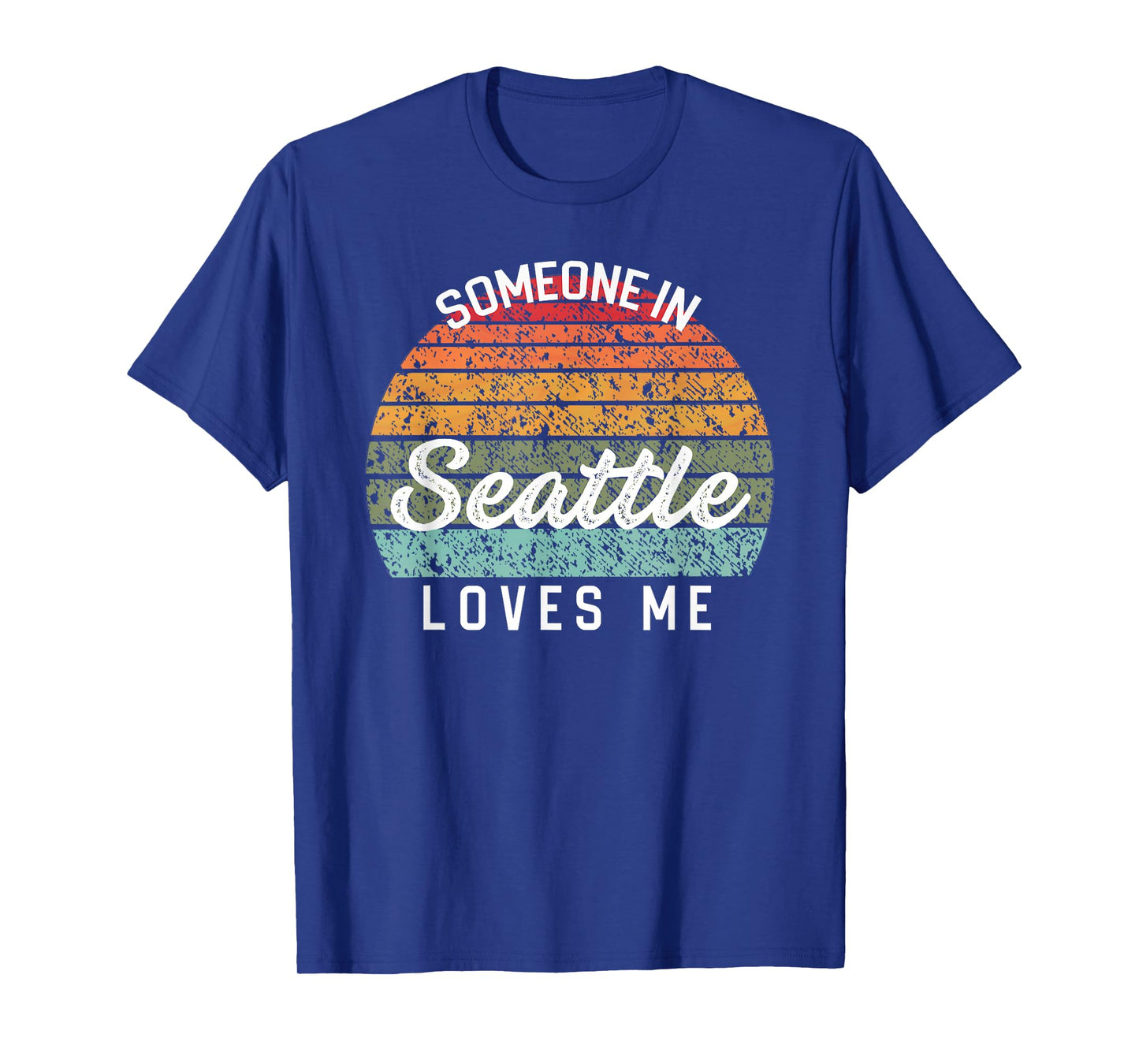 Someone in Seattle Loves Me United States Family Travel Dk T-Shirt
