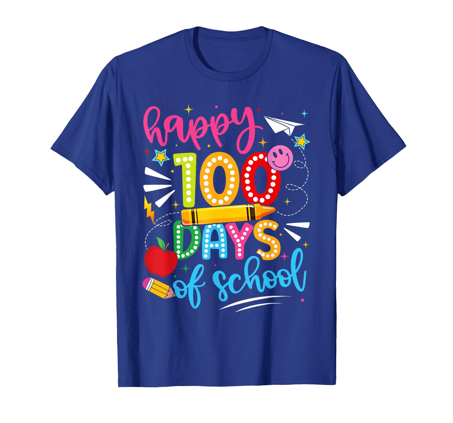 100th Day of School Happy 100 Days Teachers Boy Girl Kid T-Shirt