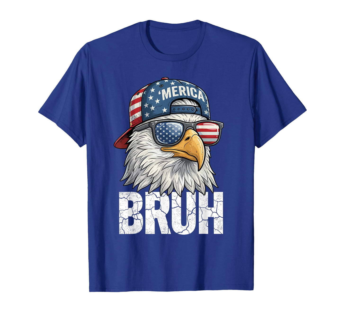 Bruh Merica Bald Eagle 4th of July USA American Freedom Cool T-Shirt
