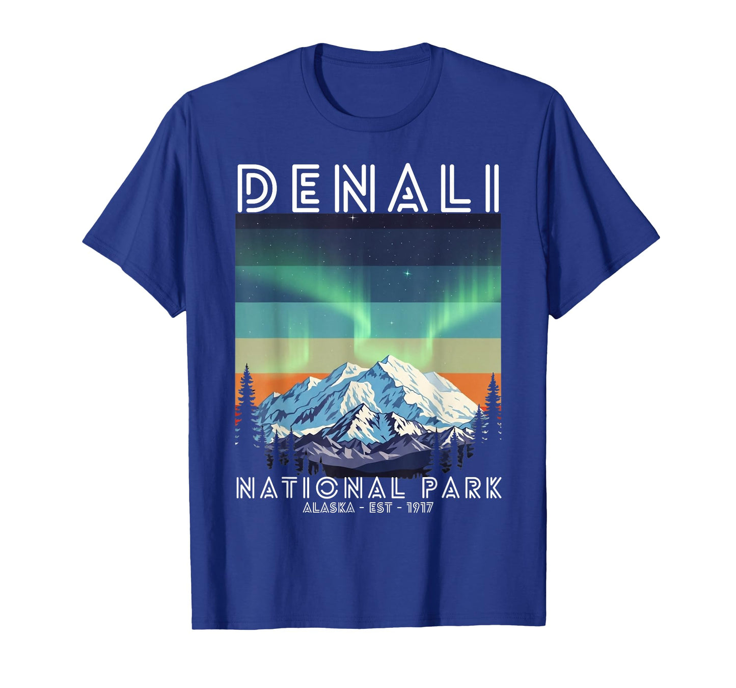 Denali National Park Vintage Alaska Denali Mountain Peak T-Shirt