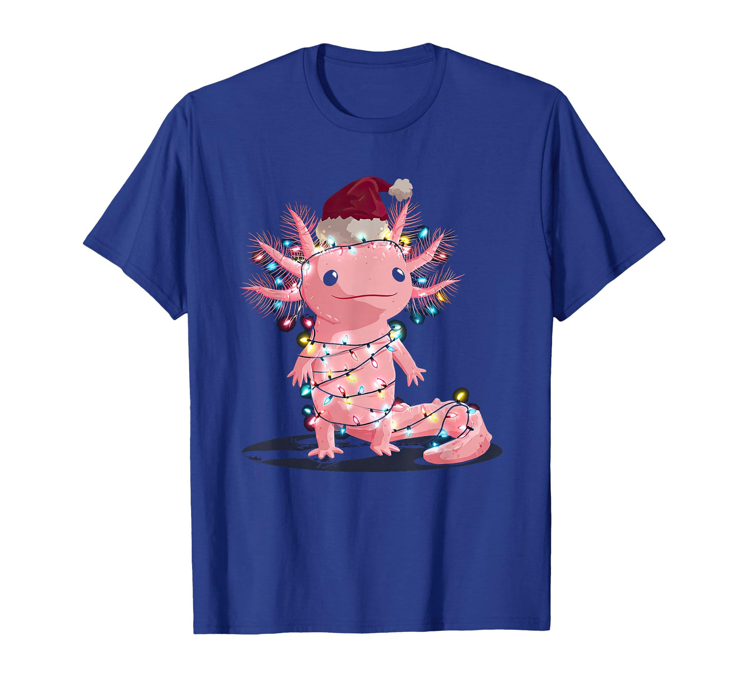 Funny Axolotl Christmas Graphics Animal Lights Lover T-Shirt