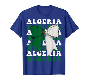Algeria Algerian Pride Coquette Bow Flag T-Shirt