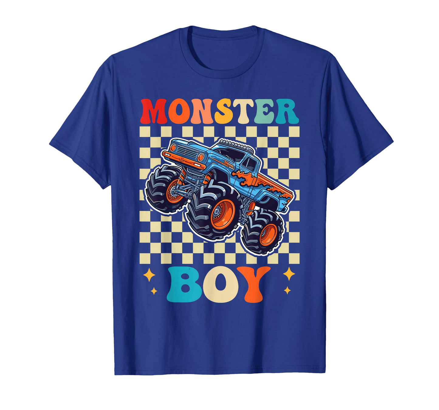 Monster Truck Boy Family Matching Monster Trucks Birthday T-Shirt