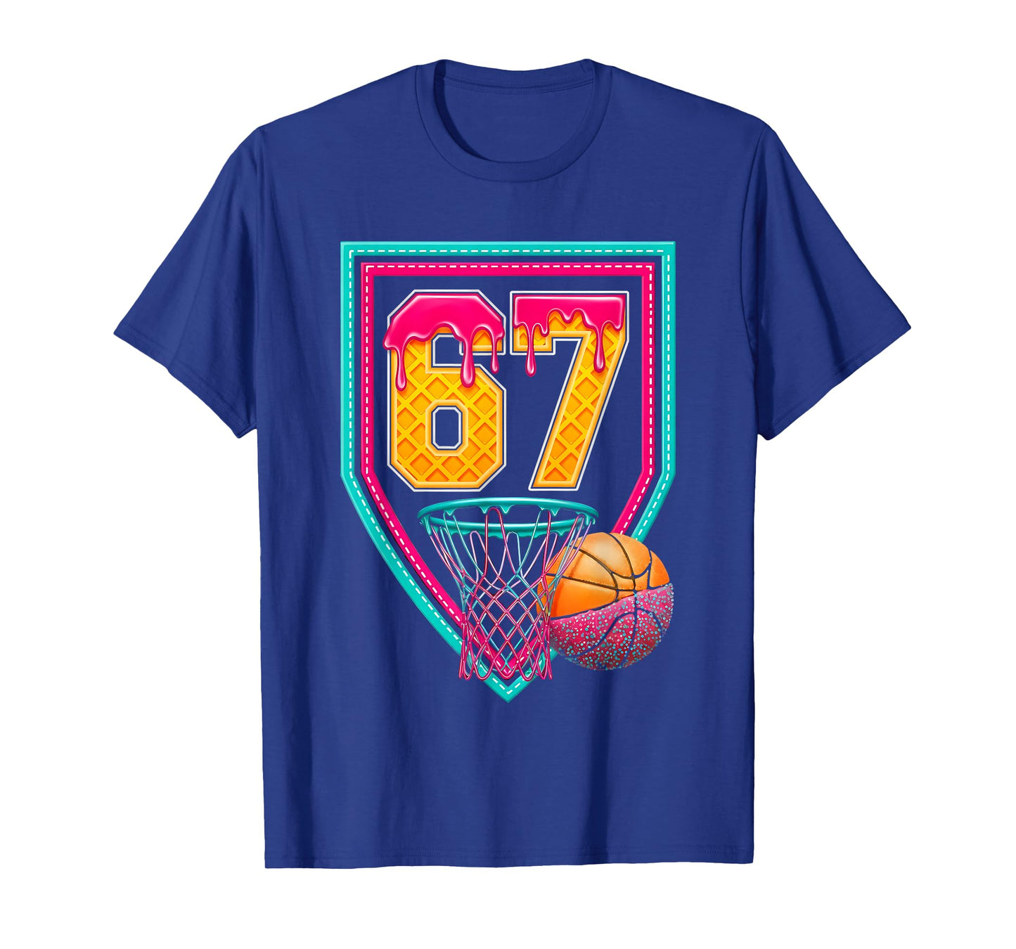 Basketball Drip Number 67 Basketball Player T-Shirt