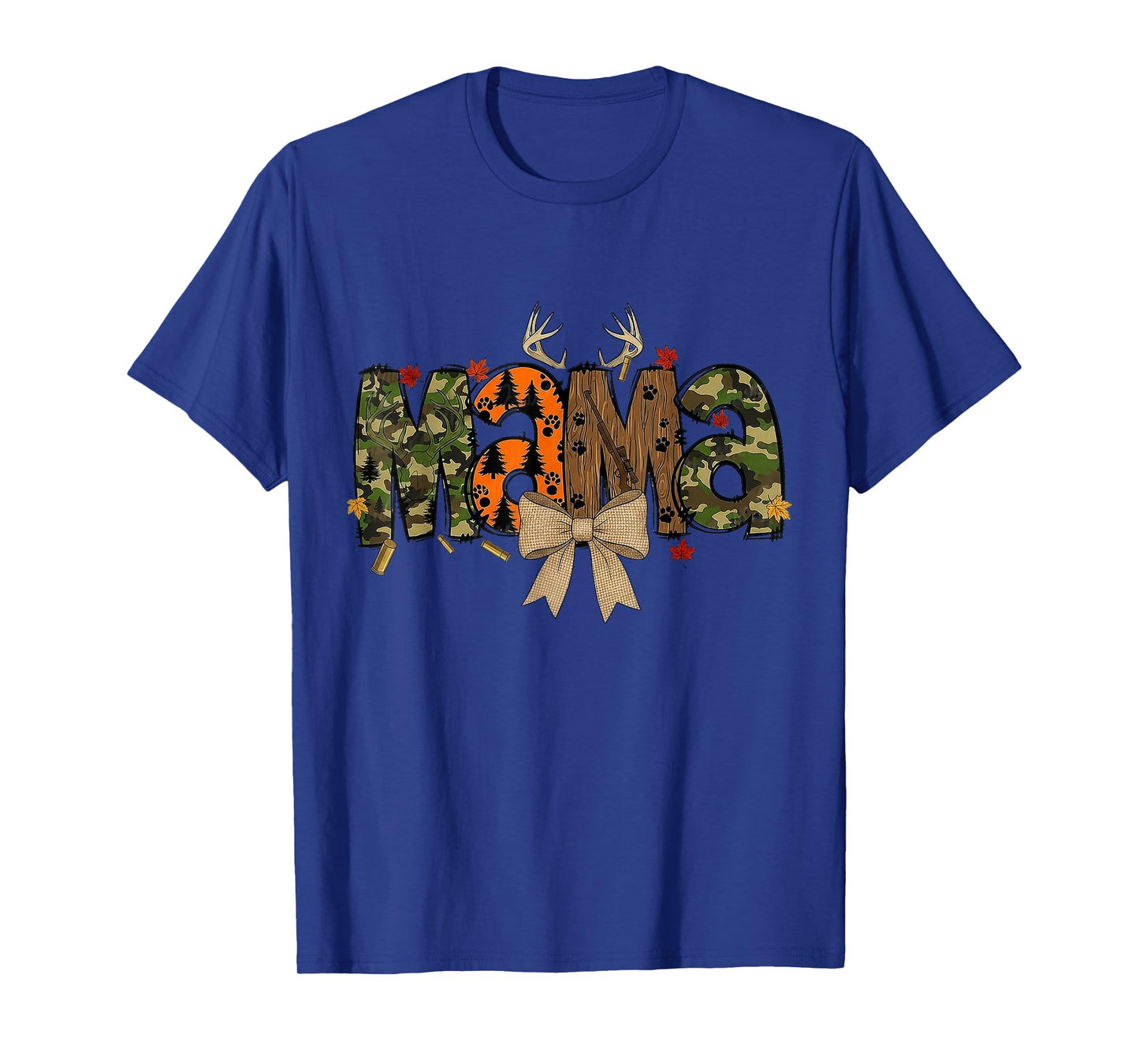 Camo Bow Coquette Mama Mom Deer Season Hunting Hunter Hunt T-Shirt