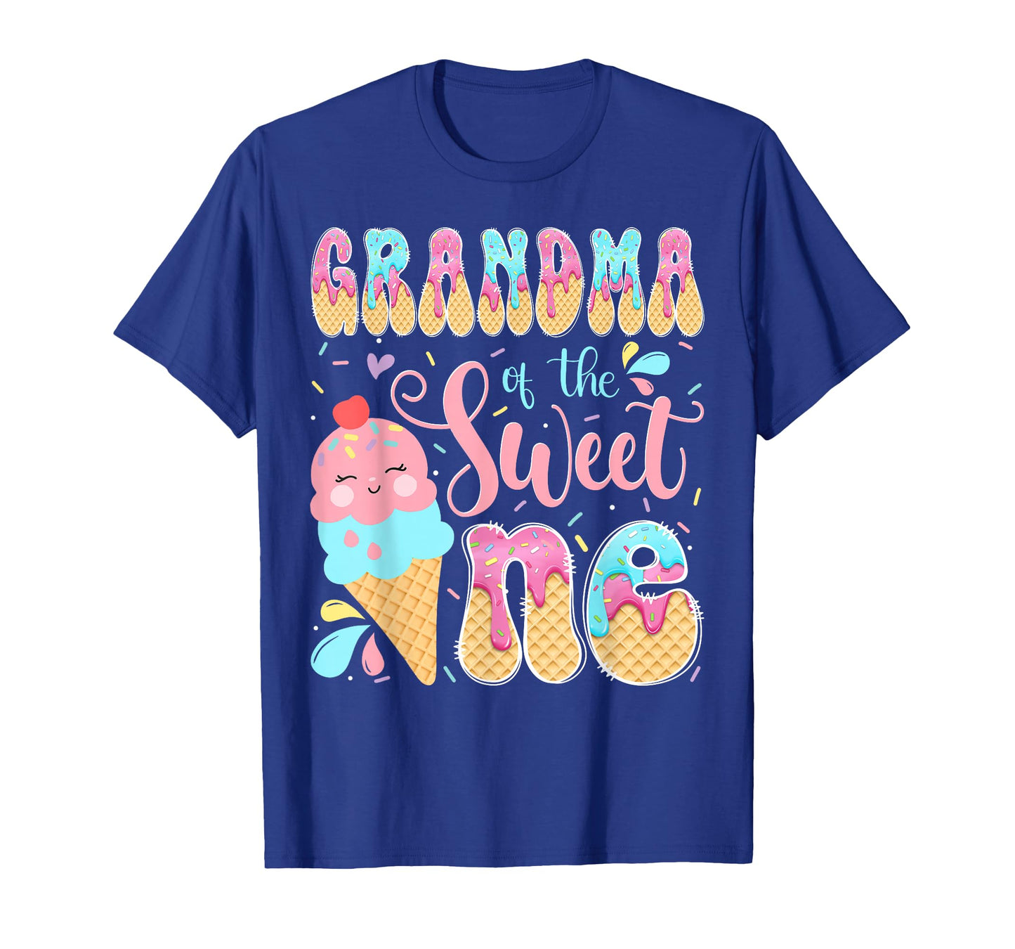 Grandma of The Sweet One Ice Cream 1St Birthday Girl T-Shirt