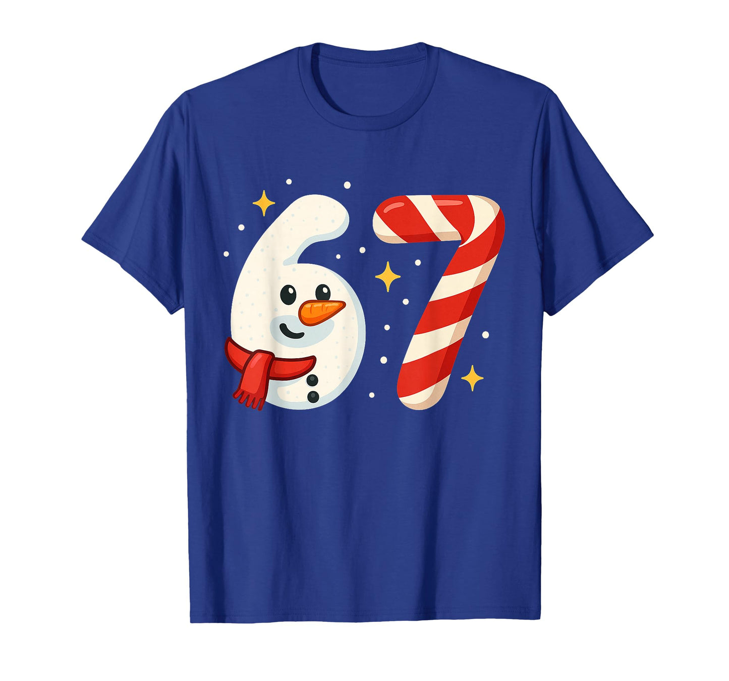 6 7 Meme Christmas Shirt 67 Six Seven Snowman Boy Girls Kids T-Shirt