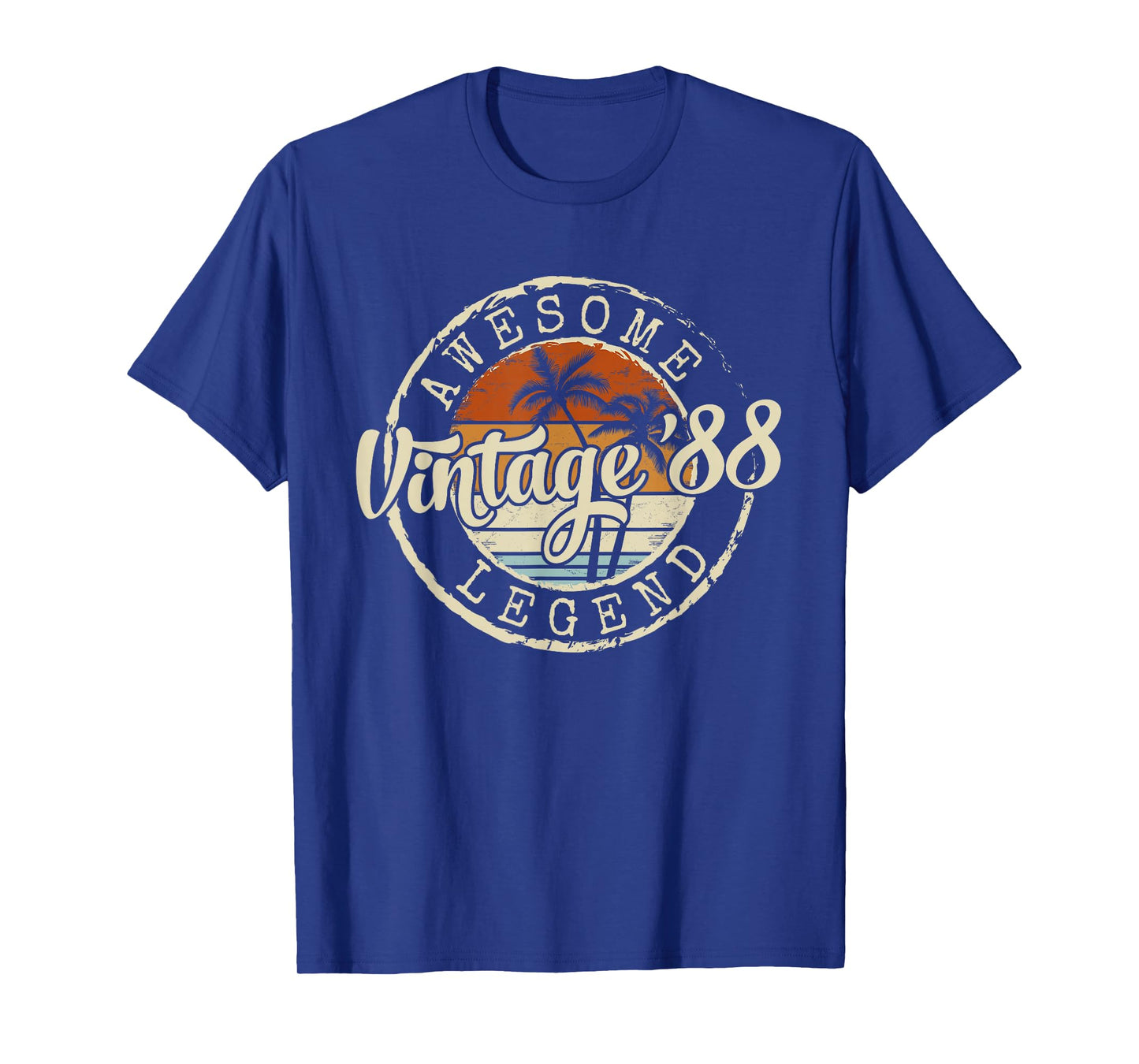 Vintage 1988 38yr 38th Birthday Gifts for Men 38 Years Old T-Shirt