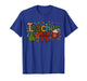 Christmas Teacher Faux Yarn Embroidery T-Shirt