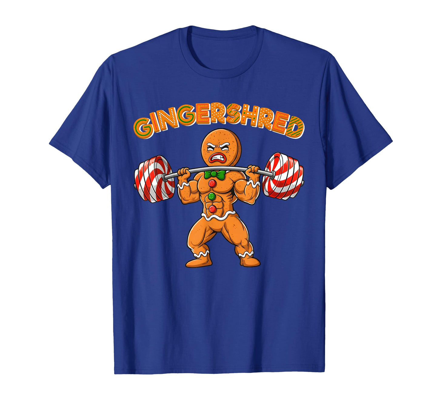 GingerShred Gingerbread Workout Pjs Christmas Xmas Men T-Shirt