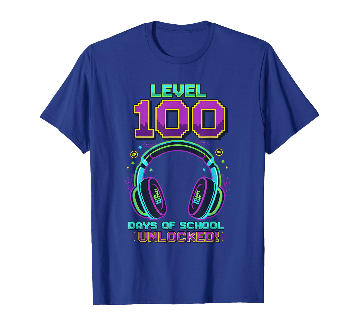 Level 100 Days of School Video Games Funny Boys Kid Teacher T-Shirt