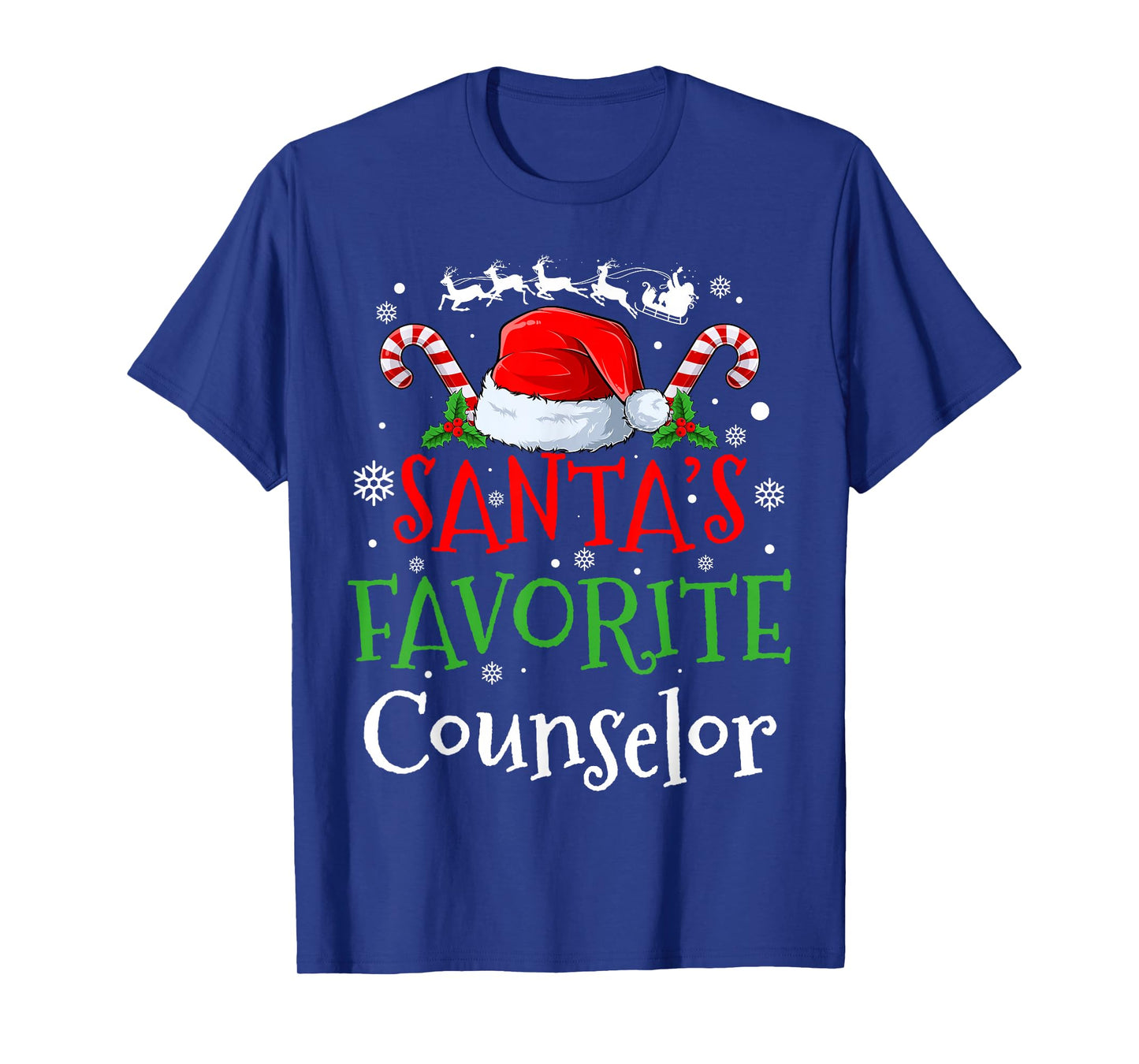 Santa's Favorite Counselor Christmas Party T-Shirt