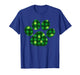 Paw Print Dog Owner Lover Green Plaid Patricks Day Shamrock T-Shirt