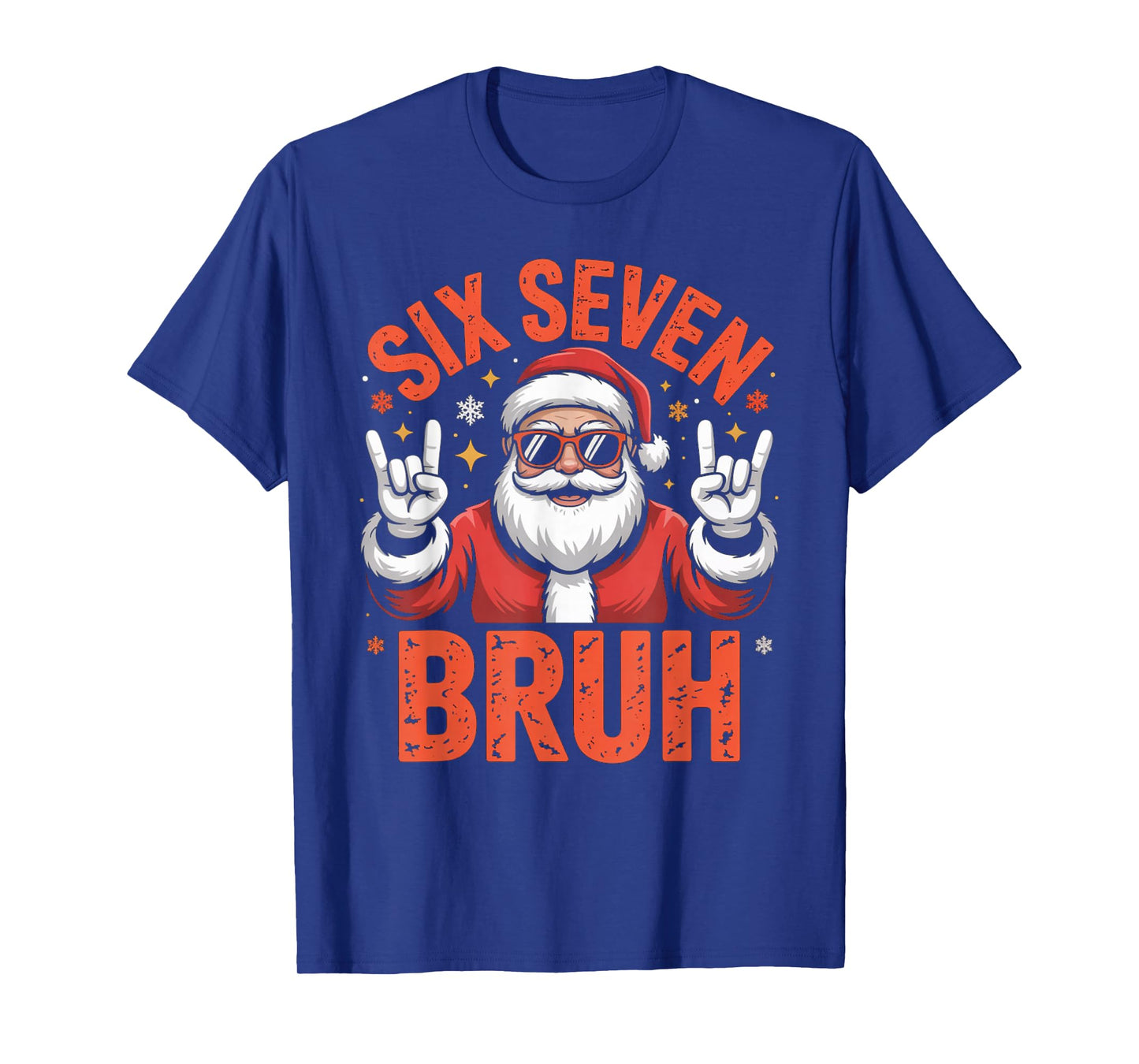 67 Meme 6 7 Funny Santa Christmas Six Seven Bruh T-Shirt