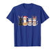 Black Cat Christmas Santa Hat Funny Meowy Cat T-Shirt