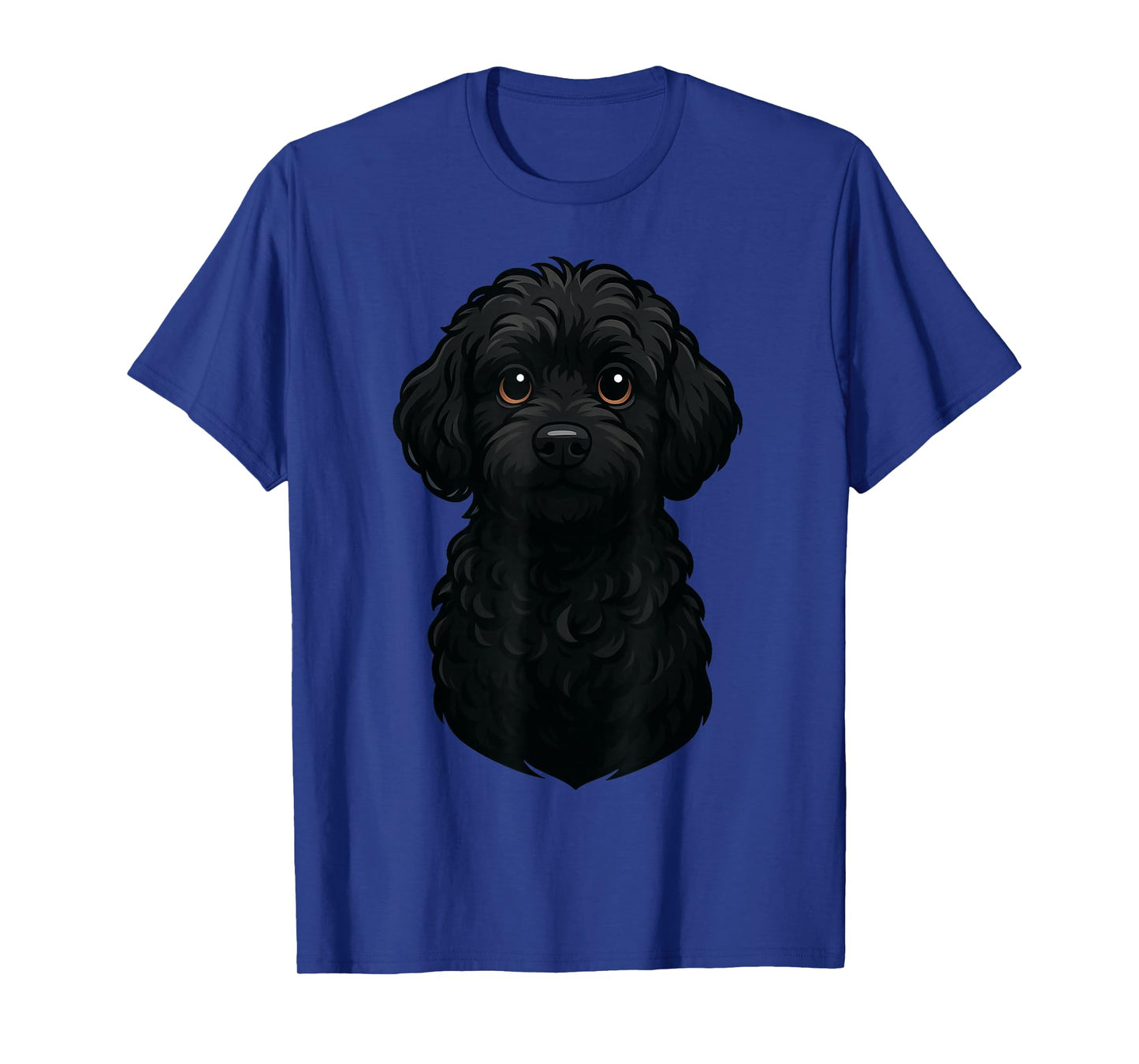 Black Labradoodle Dog Art Design T-Shirt