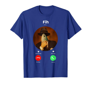 Fih Calling Meme – Funny Fish Incoming Call Humor T-Shirt
