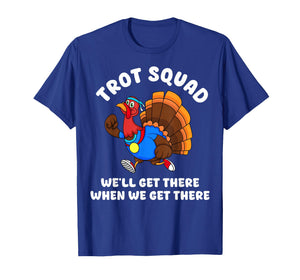 Turkey Run Trot Squad Thanksgiving Running Team Matching T-Shirt