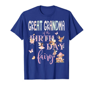 Great Grandma of The Birthday Fairy Birthday Girl Magical T-Shirt