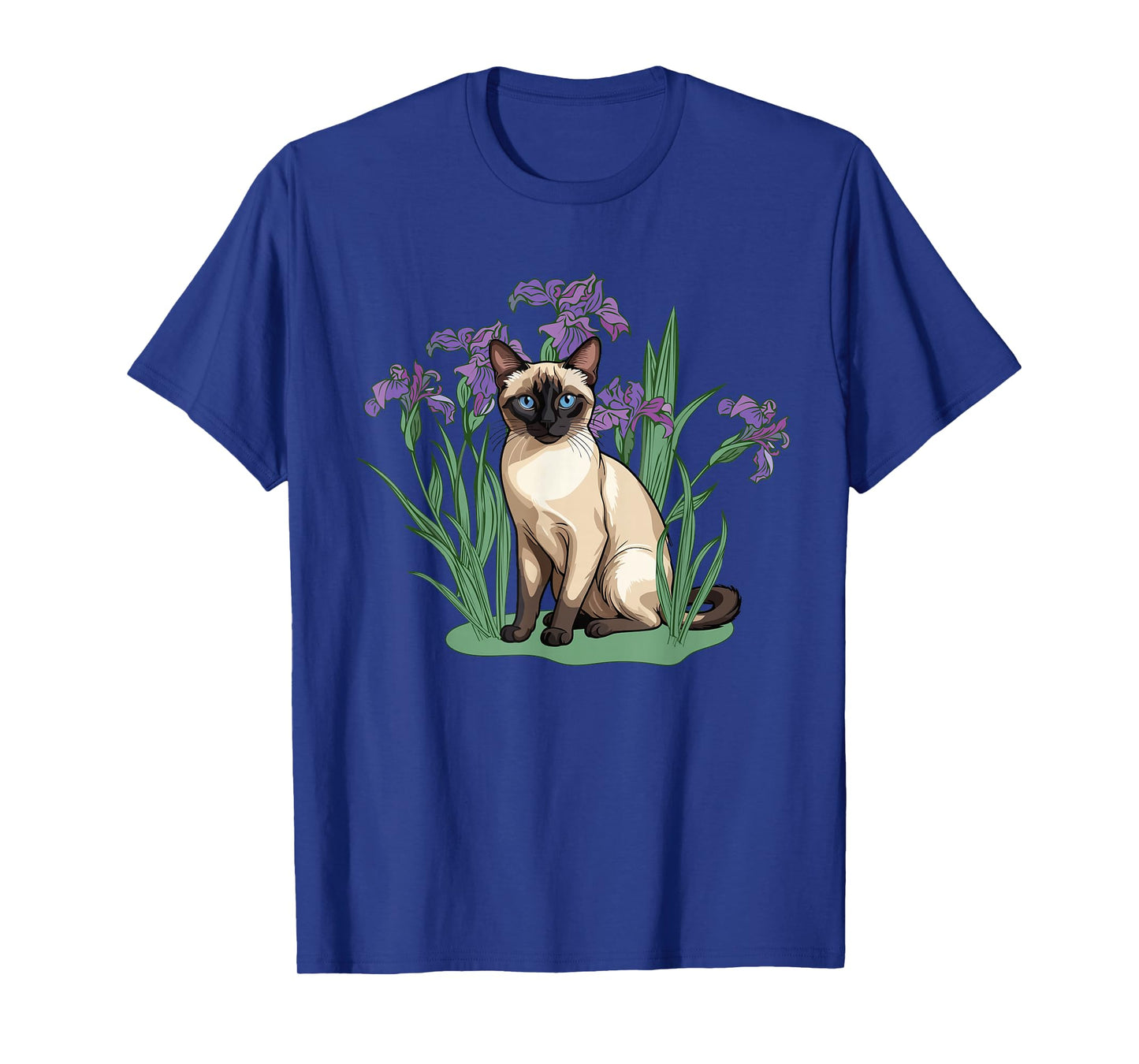 Siamese Cat Flowers Siamese Cat Owner Siamese Cat Lover T-Shirt