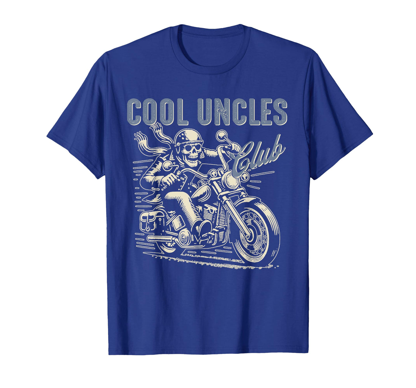 Cool Uncles Club Biker Uncle Retro Uncle Riding Motorcycle T-Shirt