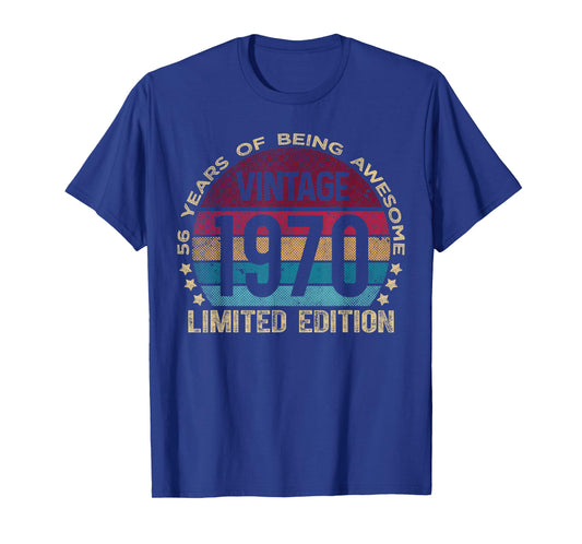 56 Year Old Gifts Vintage 1970 Limited Edition 56th Birthday T-Shirt