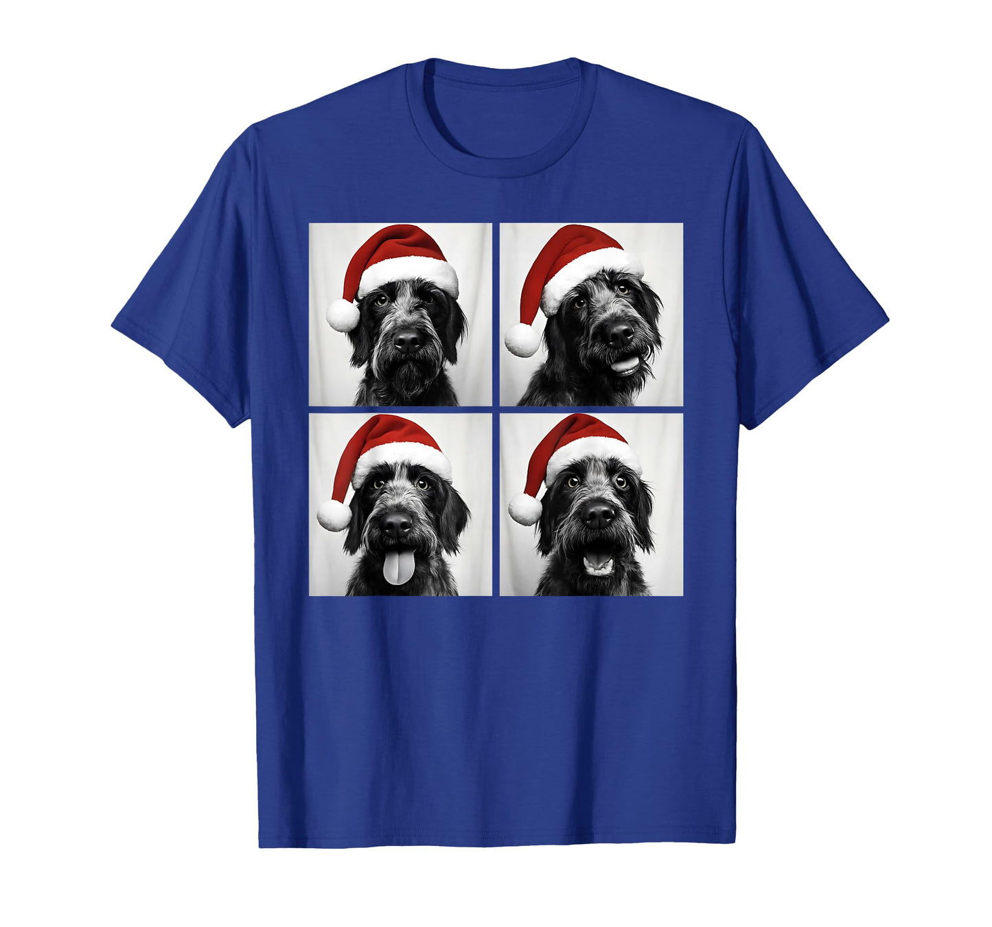 Funny Christmas Wirehaired Pointing Griffon Photo Booth T-Shirt