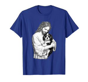 Funny Jesus Christ Cavalier Spaniel Dog Christian Faith T-Shirt