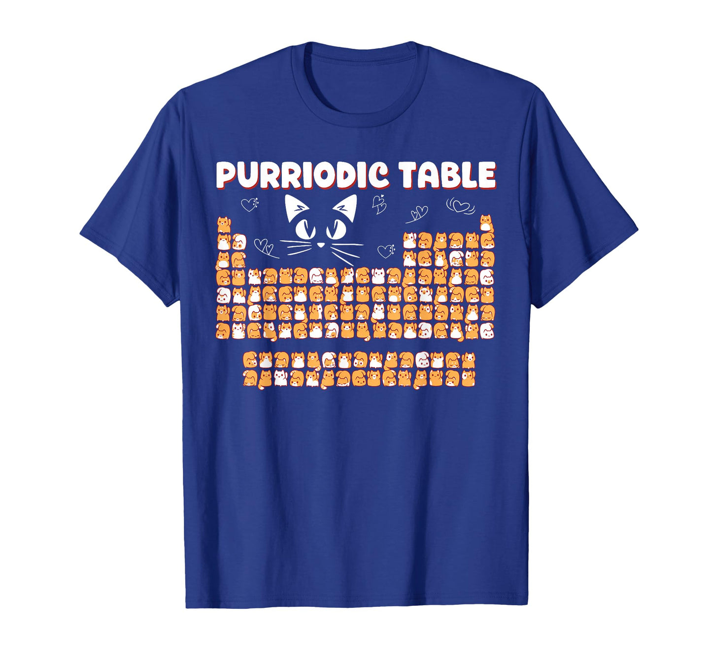 Cat Periodic Table Funny Cat Chemistry Cat Lover T-Shirt