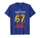 I Survived 67 Days of School Teachers Students Monster T-Shirt