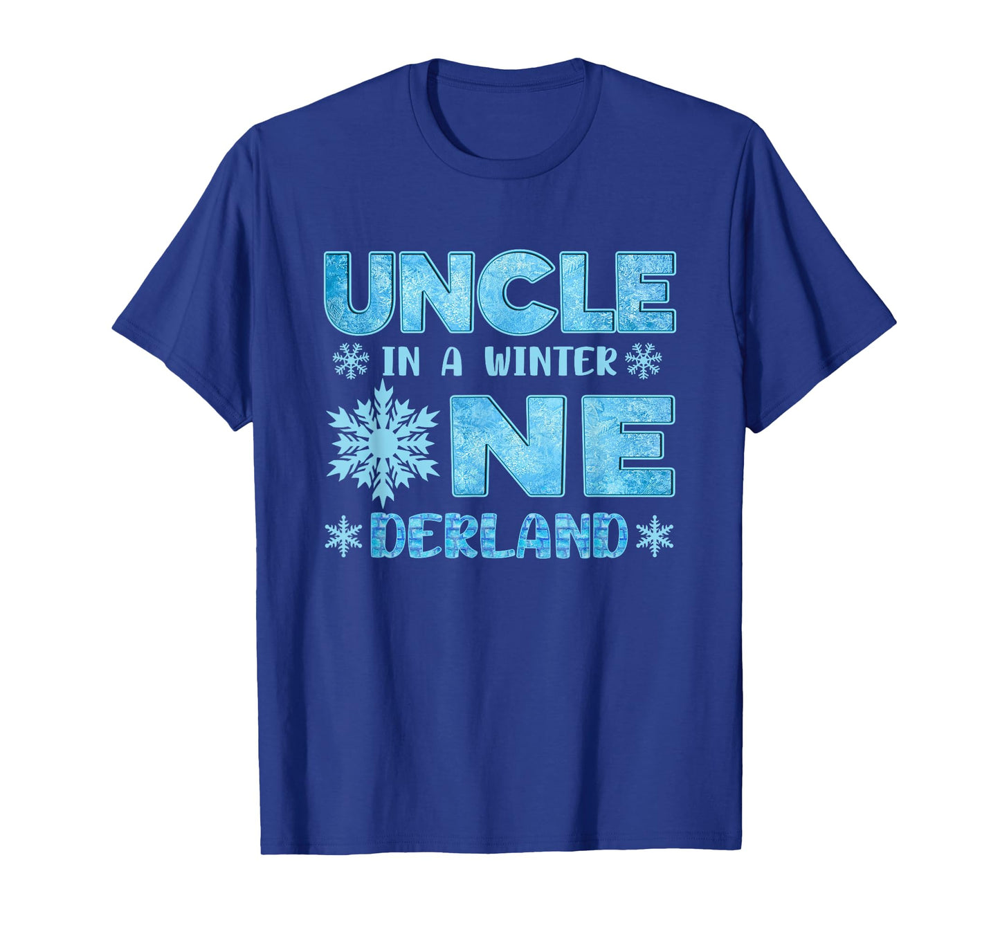 Uncle in A Winter Onederland Bday Girl Sweet Snowflake T-Shirt